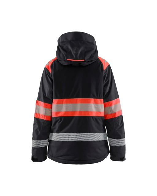 9955 SVART/HIVIS RØD