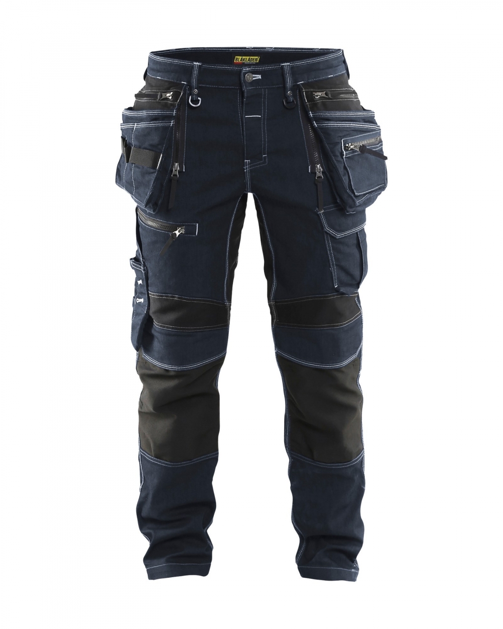 Slitesterk håndverksbukse i Cordura® denim stretch med strechpaneler i skrittet og leggen for optimal bevegelsesfrihet.