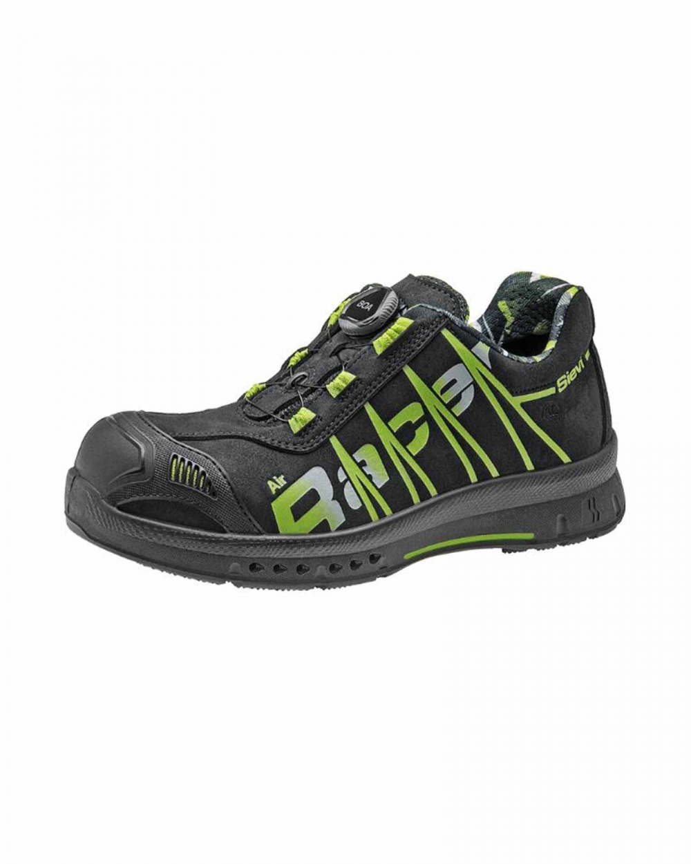 Lav sko i sikkerhetsklasse S3 med SieviAir®-såle og Boa®-mekanisme, spikertramp i stål og tåhette i aluminium.